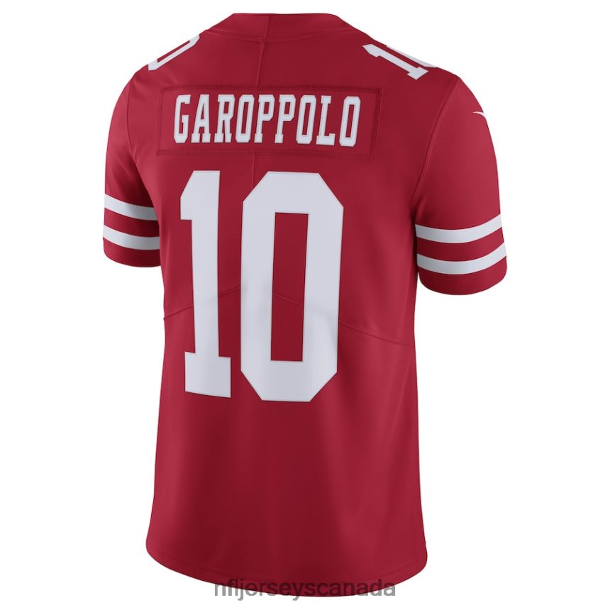Men San Francisco 49ers Jimmy Garoppolo Nike Scarlet Vapor Untouchable Limited Jersey Clothing NFL TBXFR678