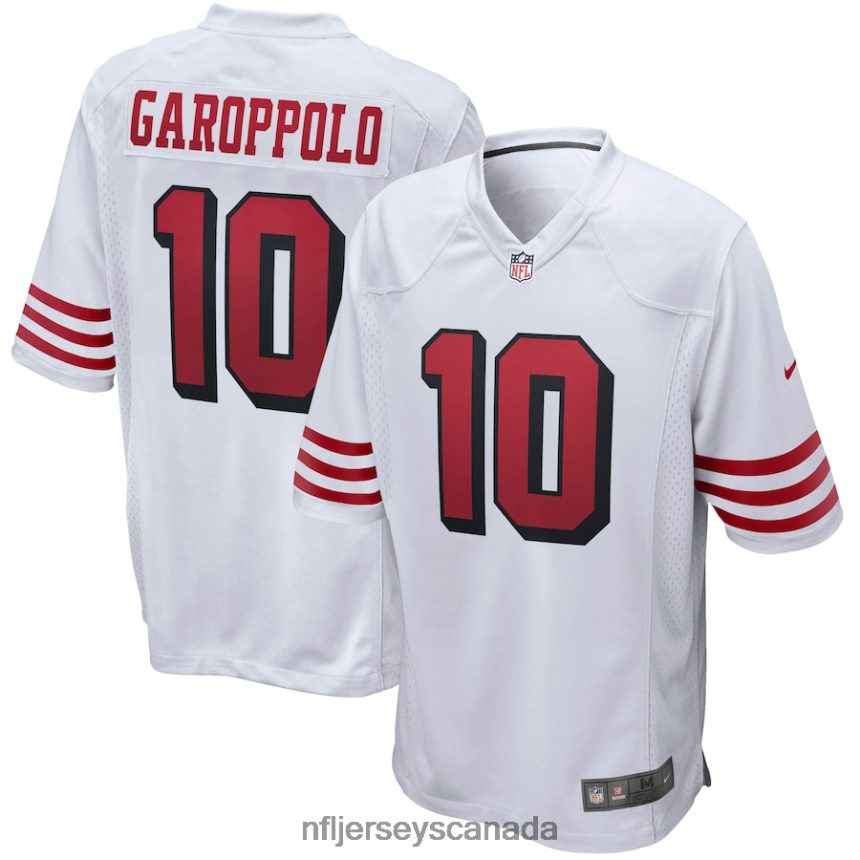 Men San Francisco 49ers Jimmy Garoppolo Nike White Alternate Game Jersey Clothing NFL TBXFR61031