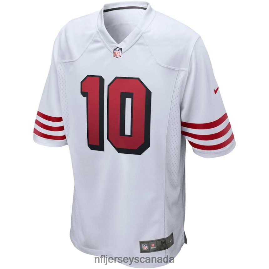 Men San Francisco 49ers Jimmy Garoppolo Nike White Alternate Game Jersey Clothing NFL TBXFR61031