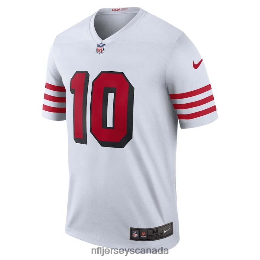 Men San Francisco 49ers Jimmy Garoppolo Nike White Color Rush Legend Player Jersey Clothing NFL TBXFR6181