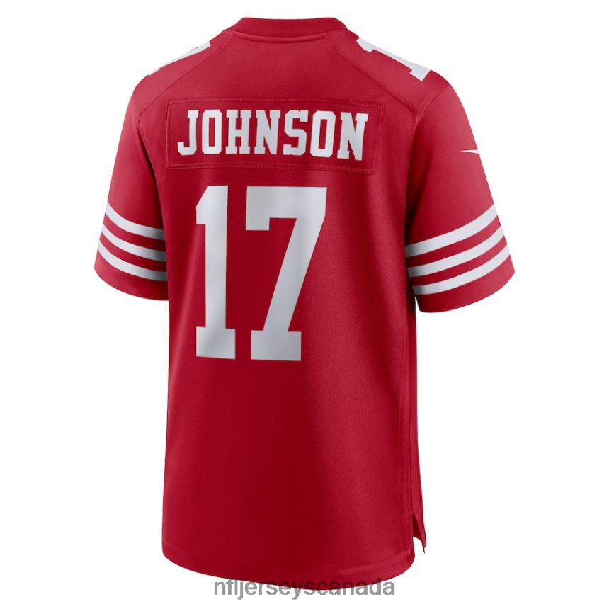 Men San Francisco 49ers Josh Johnson Nike Scarlet Home Game Player Jersey Clothing NFL TBXFR64284