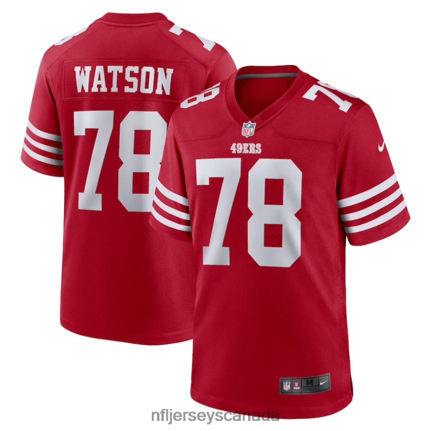 Men San Francisco 49ers Leroy Watson Nike Scarlet Home Game Player Jersey Clothing NFL TBXFR66013
