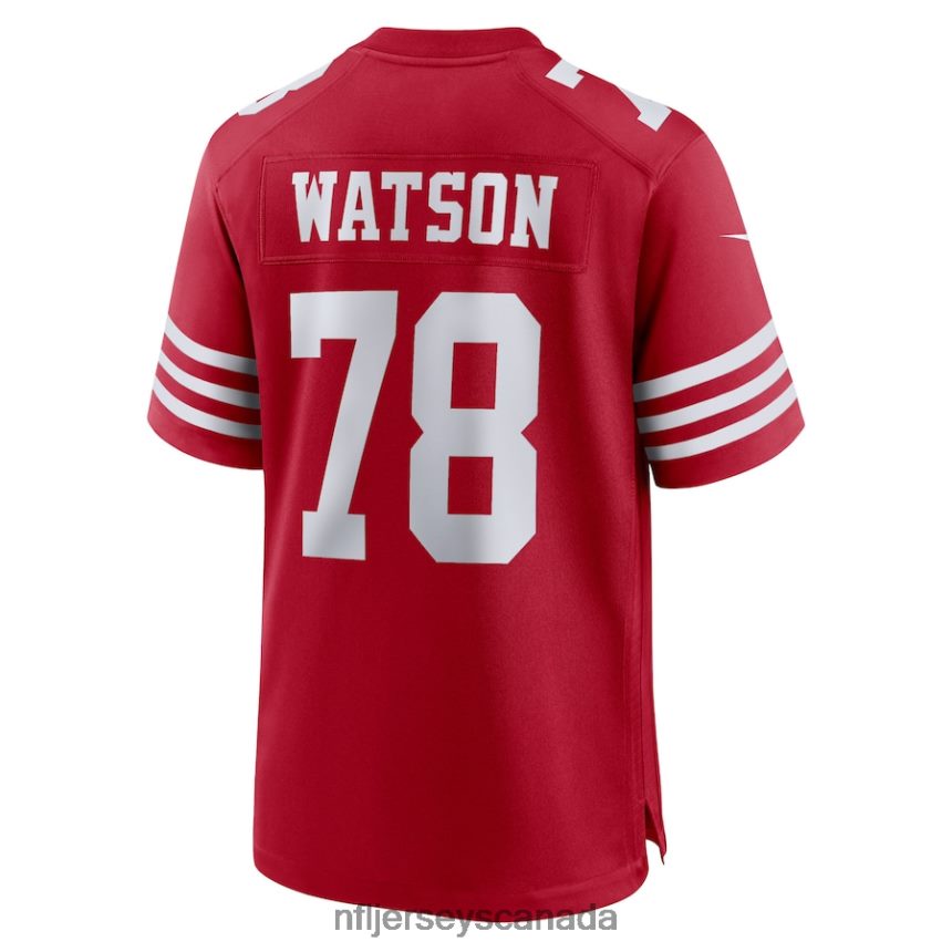 Men San Francisco 49ers Leroy Watson Nike Scarlet Home Game Player Jersey Clothing NFL TBXFR66013