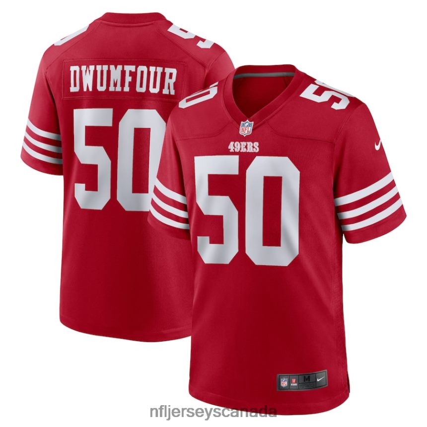 Men San Francisco 49ers Michael Dwumfour Nike Scarlet Home Game Player Jersey Clothing NFL TBXFR66171