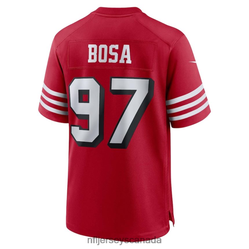 Men San Francisco 49ers Nick Bosa Nike Scarlet Alternate Game Jersey Clothing NFL TBXFR6535