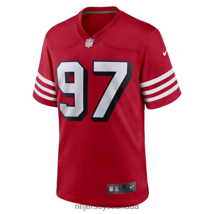 Men San Francisco 49ers Nick Bosa Nike Scarlet Alternate Game Player Jersey Clothing NFL TBXFR6329