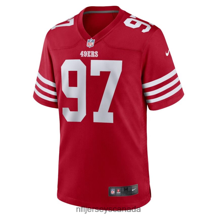 Men San Francisco 49ers Nick Bosa Nike Scarlet Team Game Jersey Clothing NFL TBXFR61916