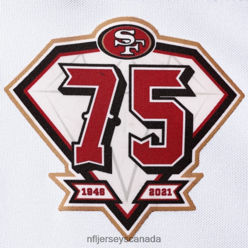 Men San Francisco 49ers Nick Bosa Nike White 75th Anniversary 2nd Alternate Game Jersey Clothing NFL TBXFR64602