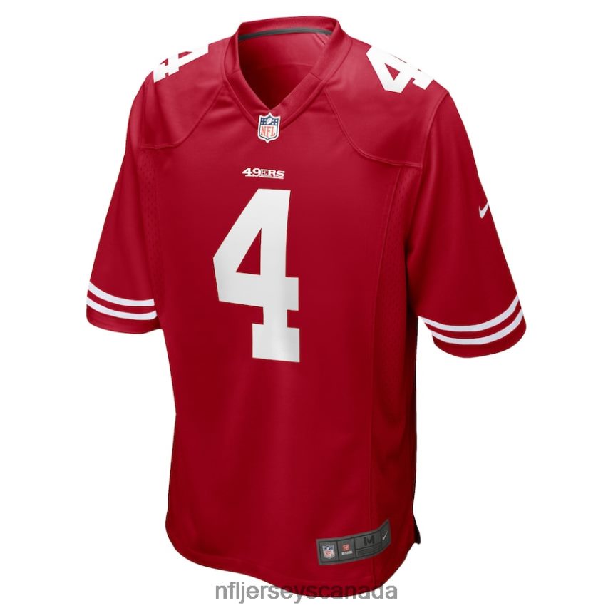 Men San Francisco 49ers Nick Mullens Nike Scarlet Game Player Jersey Clothing NFL TBXFR65538