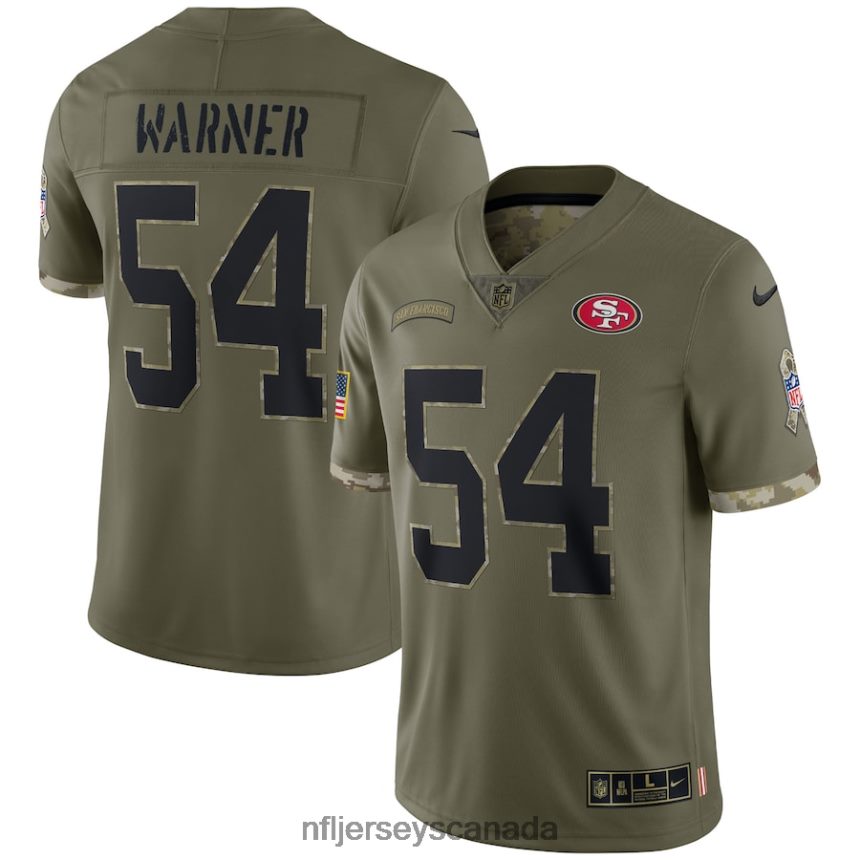 Men San Francisco 49ers Nike Olive 2022 Salute To Service Limited Jersey Clothing NFL TBXFR63606