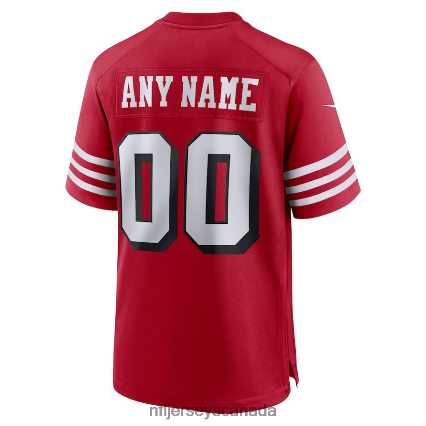 Men San Francisco 49ers Nike Scarlet Alternate Custom Game Jersey Clothing NFL TBXFR666