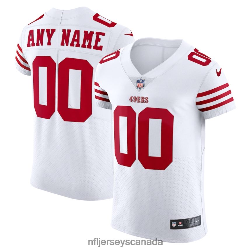 Men San Francisco 49ers Nike White Vapor Elite Custom Jersey Clothing NFL TBXFR6595