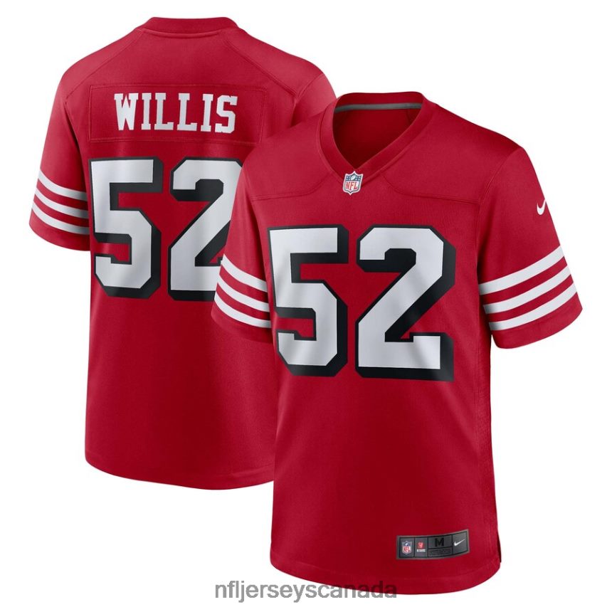 Men San Francisco 49ers Patrick Willis Nike Scarlet Retired Alternate Game Jersey Clothing NFL TBXFR61817