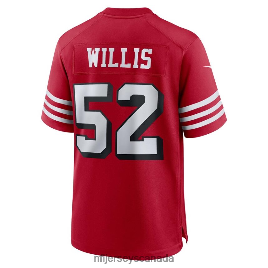 Men San Francisco 49ers Patrick Willis Nike Scarlet Retired Alternate Game Jersey Clothing NFL TBXFR61817