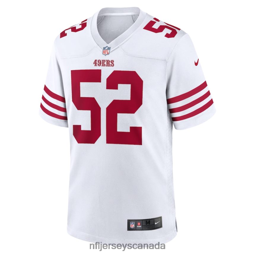 Men San Francisco 49ers Patrick Willis Nike White Retired Player Game Jersey Clothing NFL TBXFR61267