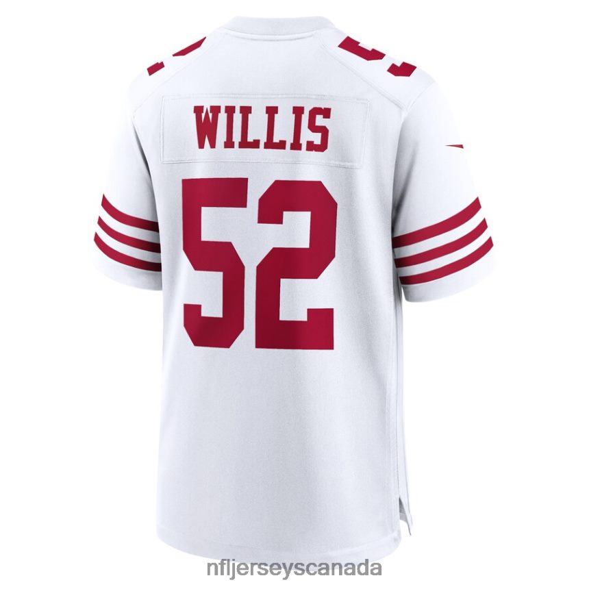 Men San Francisco 49ers Patrick Willis Nike White Retired Player Game Jersey Clothing NFL TBXFR61267