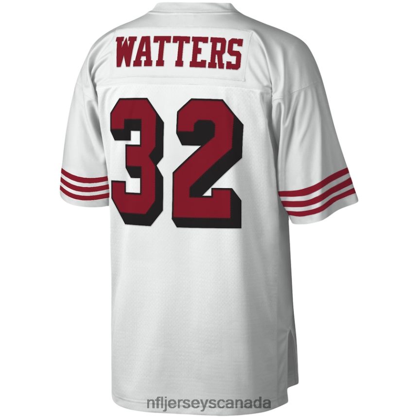 Men San Francisco 49ers Ricky Watters Mitchell  Ness White Legacy Replica Jersey Clothing NFL TBXFR62141