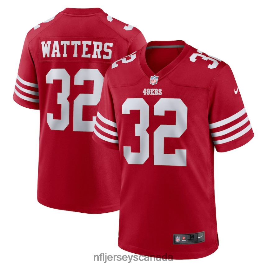 Men San Francisco 49ers Ricky Watters Nike Scarlet Retired Player Game Jersey Clothing NFL TBXFR63019
