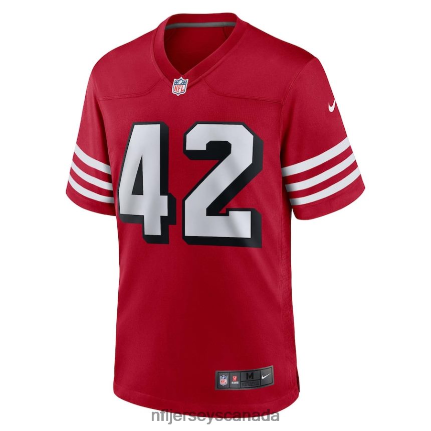 Men San Francisco 49ers Ronnie Lott Nike Scarlet Retired Alternate Game Jersey Clothing NFL TBXFR6422