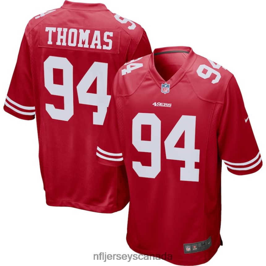Men San Francisco 49ers Solomon Thomas Nike Scarlet Player Game Jersey Clothing NFL TBXFR62355