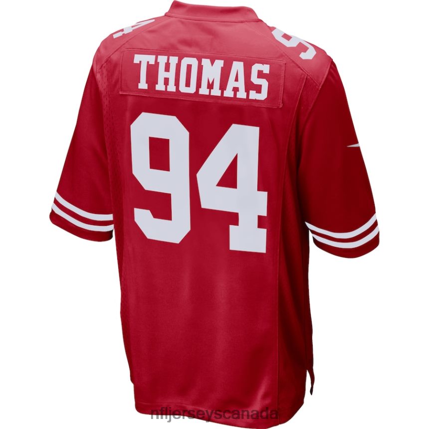 Men San Francisco 49ers Solomon Thomas Nike Scarlet Player Game Jersey Clothing NFL TBXFR62355