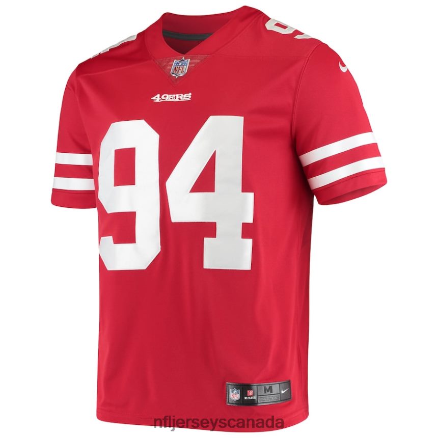 Men San Francisco 49ers Solomon Thomas Nike Scarlet Vapor Limited Player Jersey Clothing NFL TBXFR64537