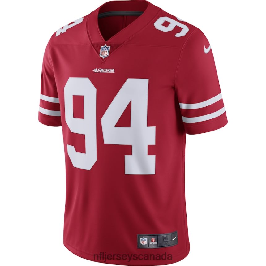 Men San Francisco 49ers Solomon Thomas Nike Scarlet Vapor Untouchable Limited Jersey Clothing NFL TBXFR65545
