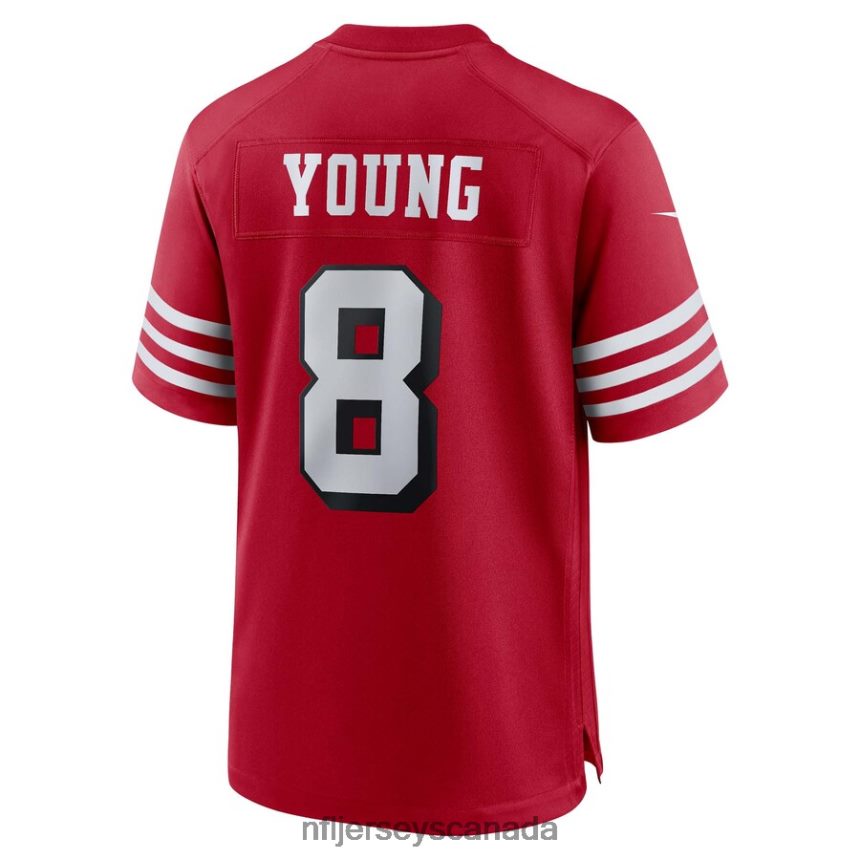 Men San Francisco 49ers Steve Young Nike Scarlet Retired Alternate Game Jersey Clothing NFL TBXFR6559