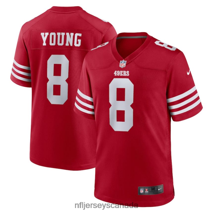Men San Francisco 49ers Steve Young Nike Scarlet Retired Player Game Jersey Clothing NFL TBXFR61121