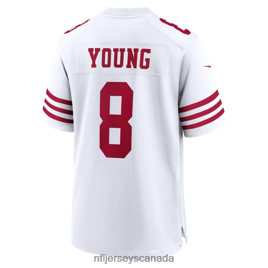 Men San Francisco 49ers Steve Young Nike White Retired Player Game Jersey Clothing NFL TBXFR61638