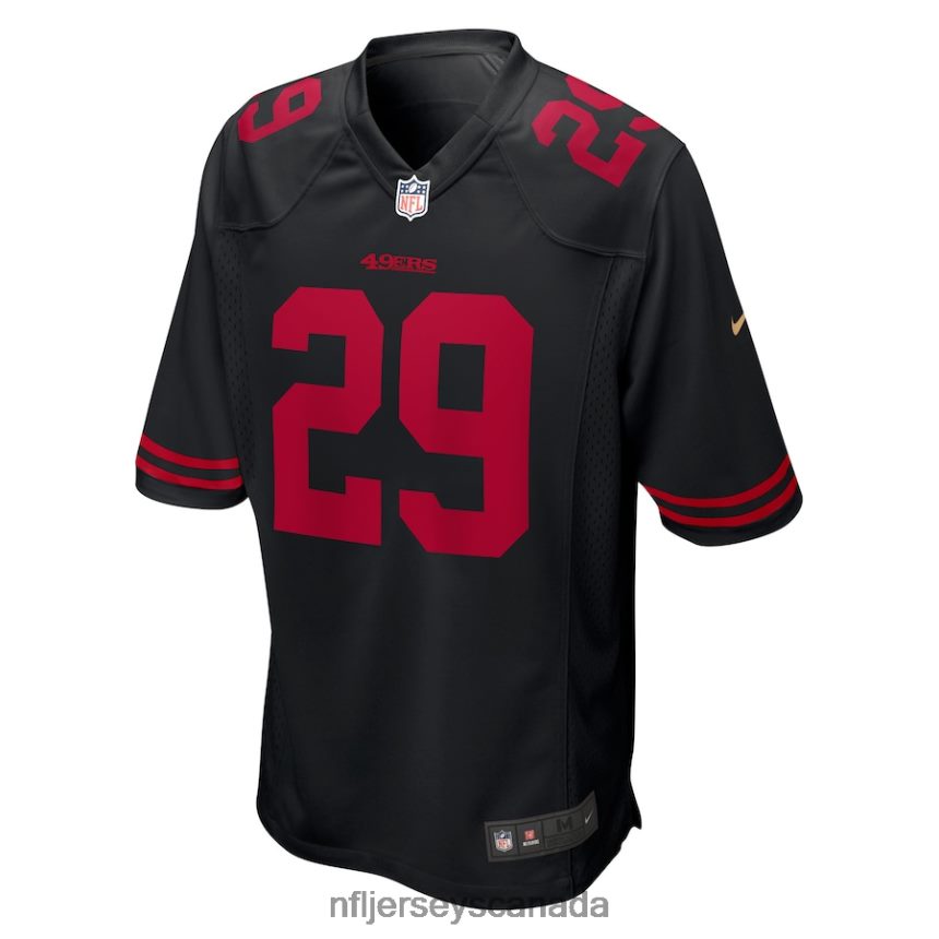 Men San Francisco 49ers Talanoa Hufanga Nike Black Fashion Game Jersey Clothing NFL TBXFR6339