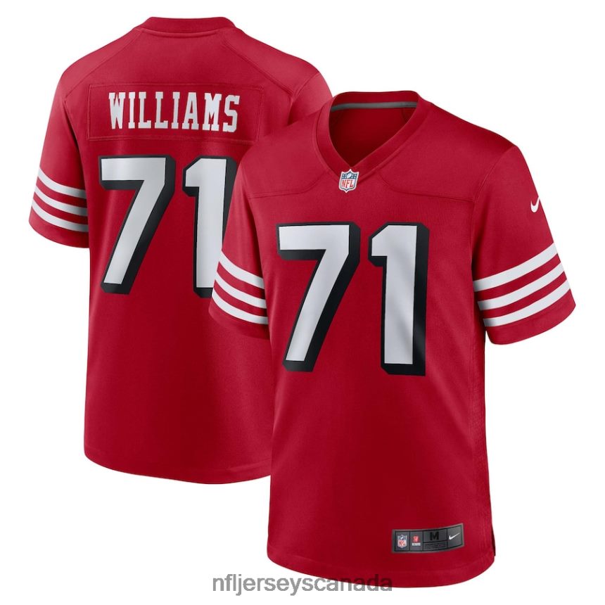 Men San Francisco 49ers Trent Williams Nike Scarlet Alternate Game Jersey Clothing NFL TBXFR6774