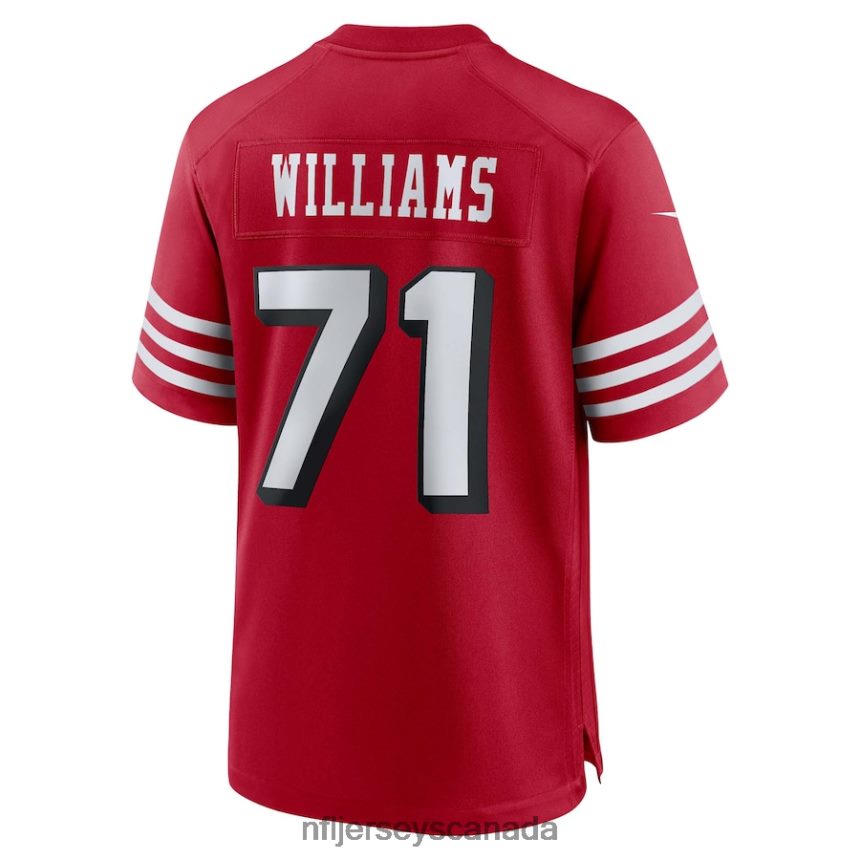 Men San Francisco 49ers Trent Williams Nike Scarlet Alternate Game Jersey Clothing NFL TBXFR6774