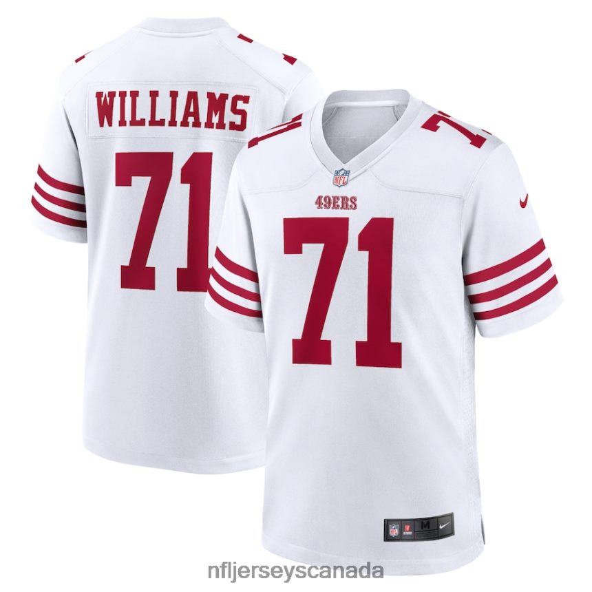 Men San Francisco 49ers Trent Williams Nike White Player Game Jersey Clothing NFL TBXFR61949