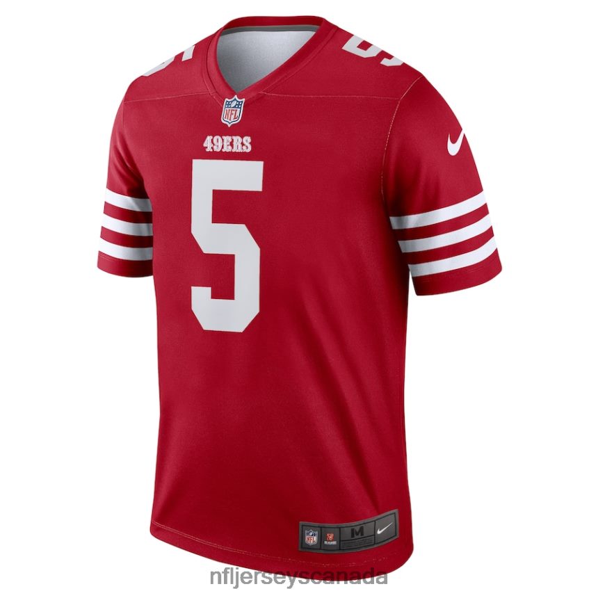 Men San Francisco 49ers Trey Lance Nike Scarlet Legend Jersey Clothing NFL TBXFR62926