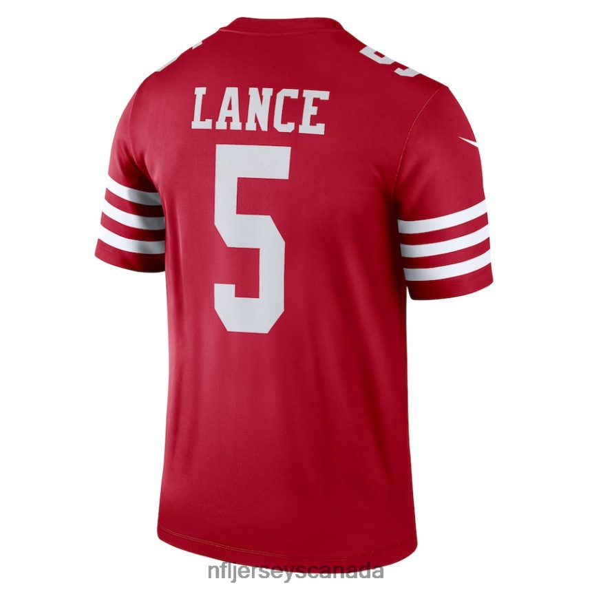 Men San Francisco 49ers Trey Lance Nike Scarlet Legend Jersey Clothing NFL TBXFR62926