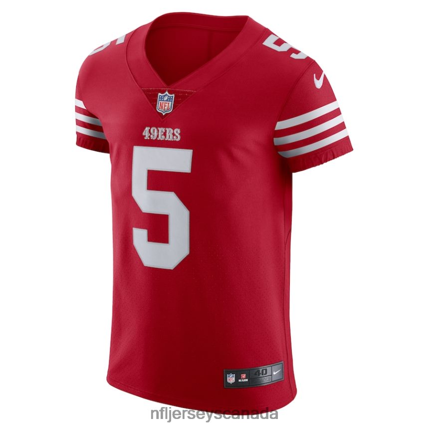 Men San Francisco 49ers Trey Lance Nike Scarlet Vapor Elite Jersey Clothing NFL TBXFR6742