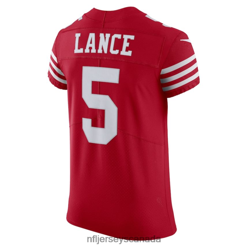 Men San Francisco 49ers Trey Lance Nike Scarlet Vapor Elite Jersey Clothing NFL TBXFR6742