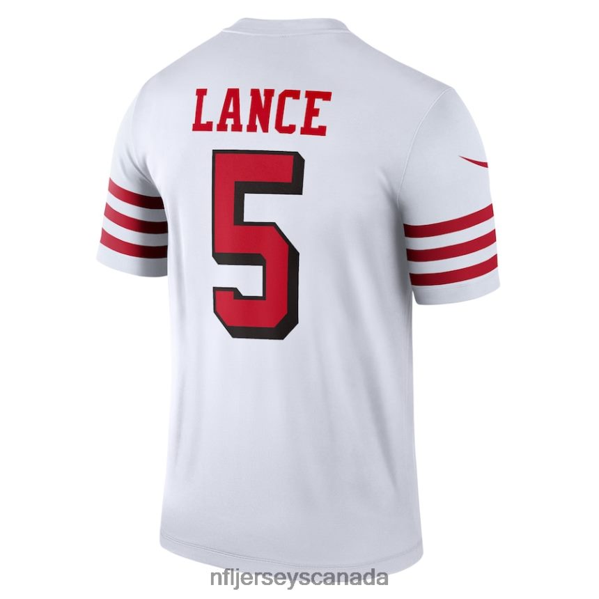 Men San Francisco 49ers Trey Lance Nike White Alternate Legend Jersey Clothing NFL TBXFR63902