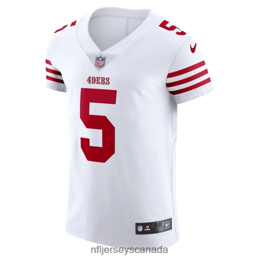 Men San Francisco 49ers Trey Lance Nike White Vapor Elite Jersey Clothing NFL TBXFR65092