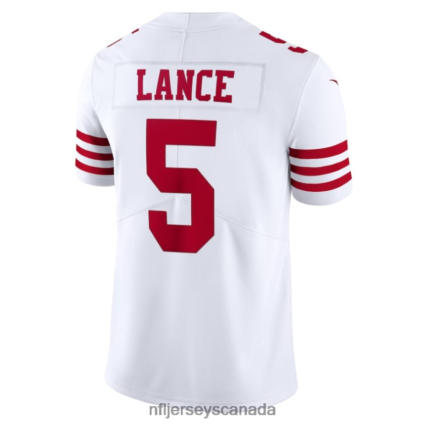 Men San Francisco 49ers Trey Lance Nike White Vapor Limited Jersey Clothing NFL TBXFR62896