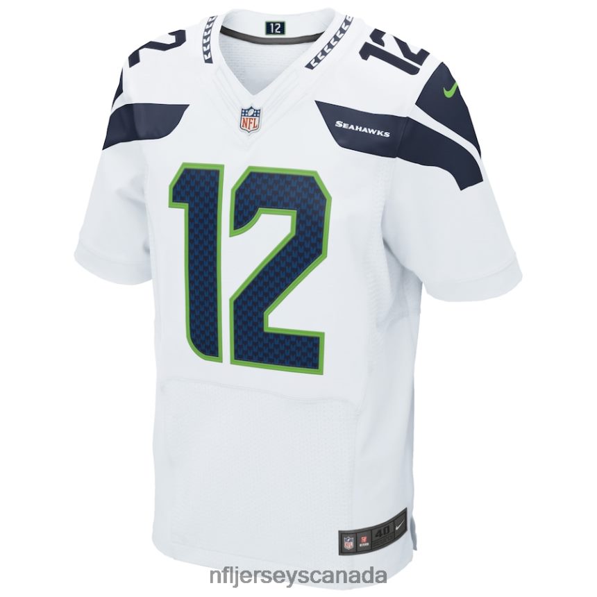 Men Seattle Seahawks 12s Nike White Elite Jersey Clothing NFL TBXFR62991