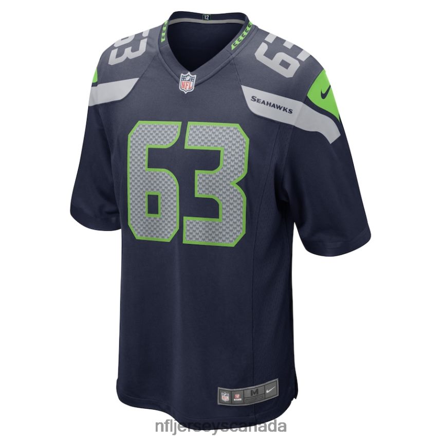 Men Seattle Seahawks Austin Blythe Nike College Navy Game Jersey Clothing NFL TBXFR66043