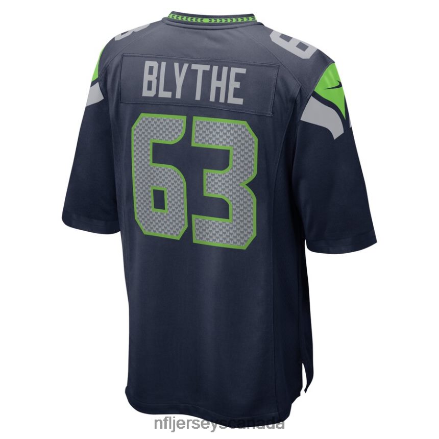 Men Seattle Seahawks Austin Blythe Nike College Navy Game Jersey Clothing NFL TBXFR66043