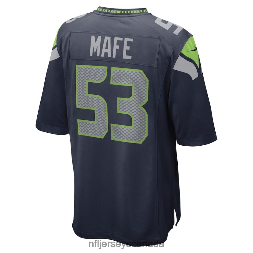 Men Seattle Seahawks Boye Mafe Nike College Navy Game Player Jersey Clothing NFL TBXFR64303