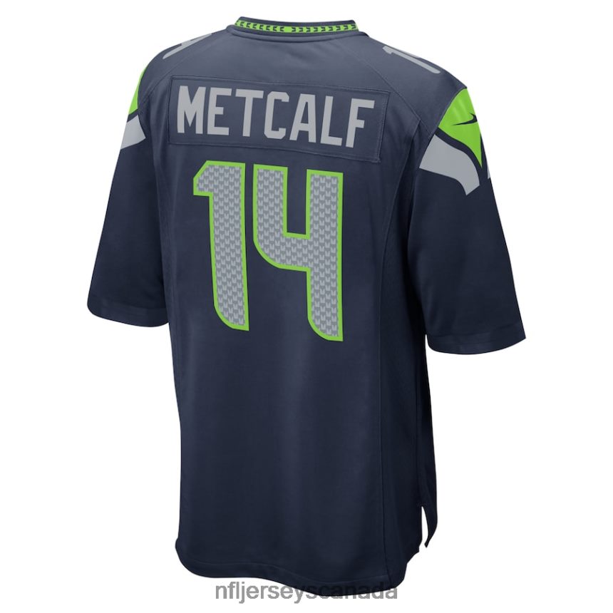 Men Seattle Seahawks DK Metcalf Nike College Navy Game Team Jersey Clothing NFL TBXFR61610