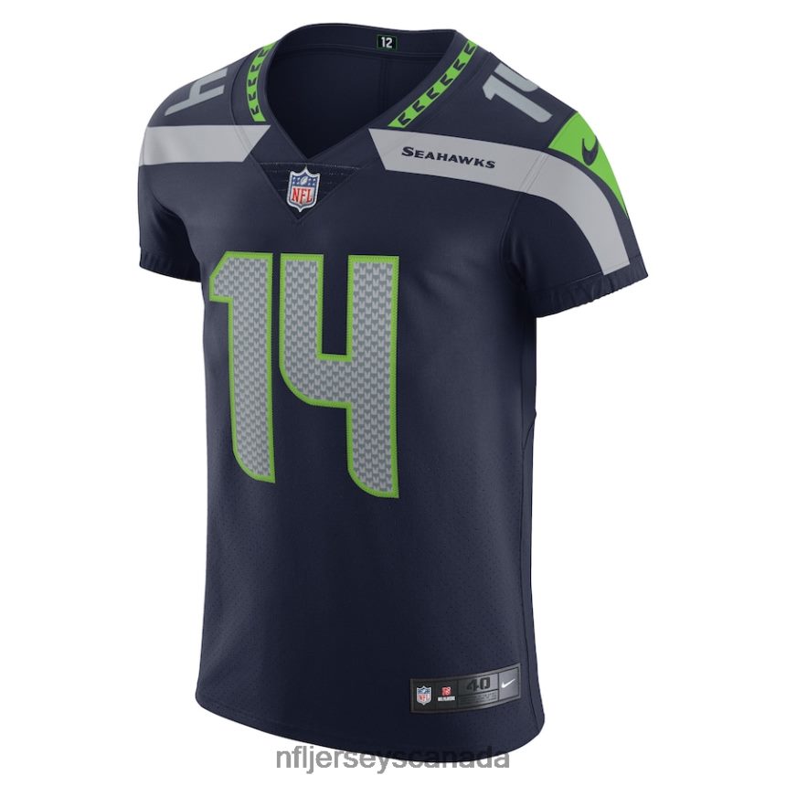 Men Seattle Seahawks DK Metcalf Nike College Navy Vapor Elite Player Jersey Clothing NFL TBXFR63184