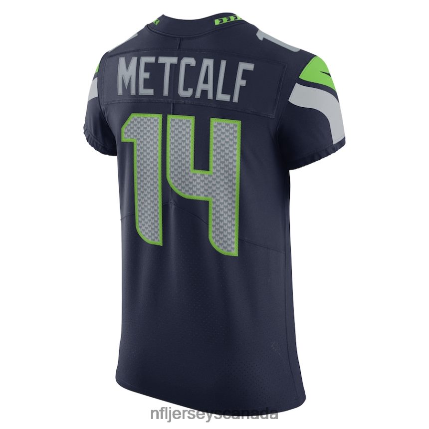 Men Seattle Seahawks DK Metcalf Nike College Navy Vapor Elite Player Jersey Clothing NFL TBXFR63184