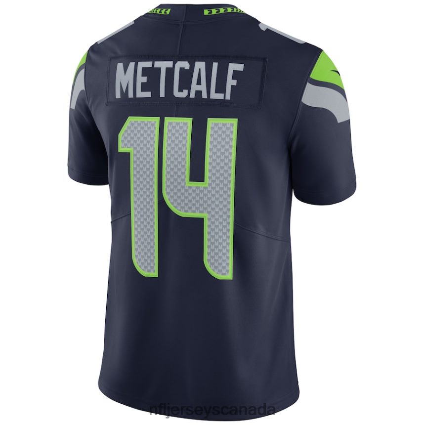 Men Seattle Seahawks DK Metcalf Nike College Navy Vapor Limited Jersey Clothing NFL TBXFR62057
