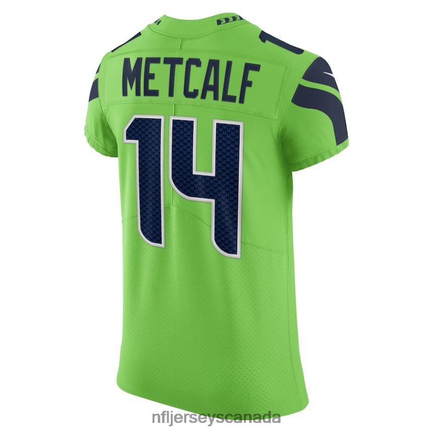 Men Seattle Seahawks DK Metcalf Nike Neon Green Alternate Vapor Elite Player Jersey Clothing NFL TBXFR62625